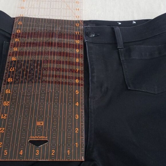 Talbots Denim Womens 10 Black Flared Pants Stretch Jeans Cottagecore Casual - Picture 9 of 10